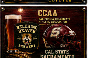 CCAA California Collegiate Athletic Association Sports Bar Sign