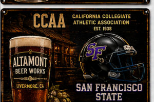 San Francisco State CCAA Collegiate Athletics Wall Sign