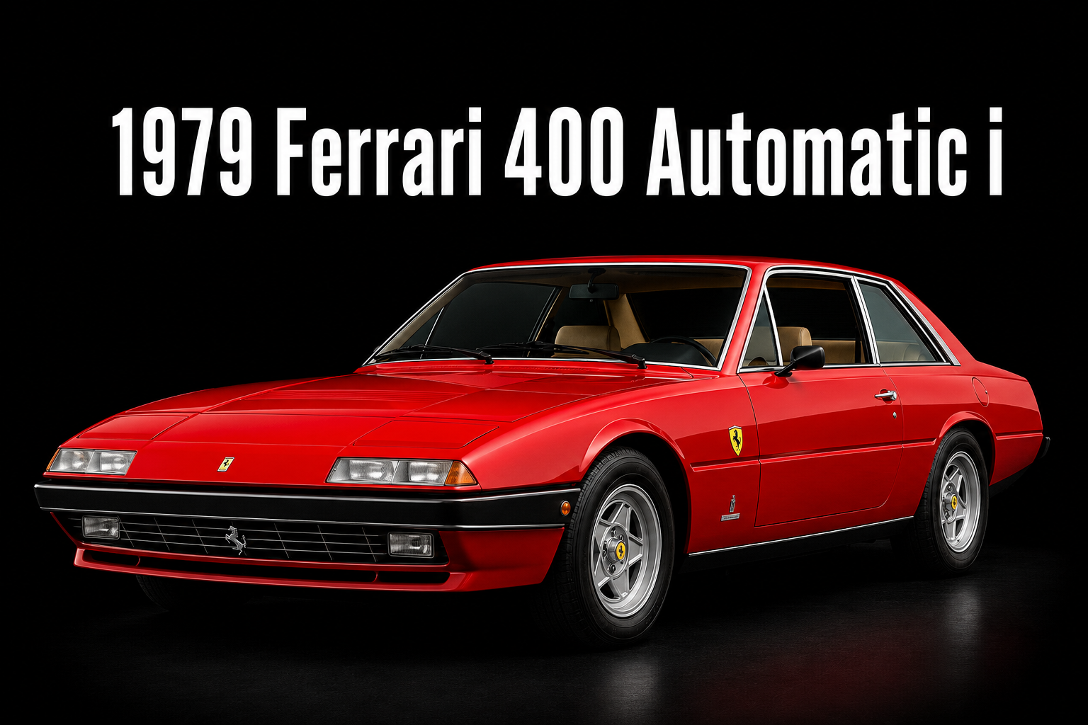 1979 Ferrari 400 Automatic Red Sports Car Wall Art