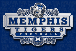 Memphis Tigers Football Ornate Tiger Wall Sign