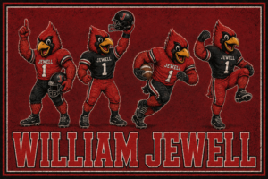 William Jewell Cardinals Football Vintage-Style Wall Art