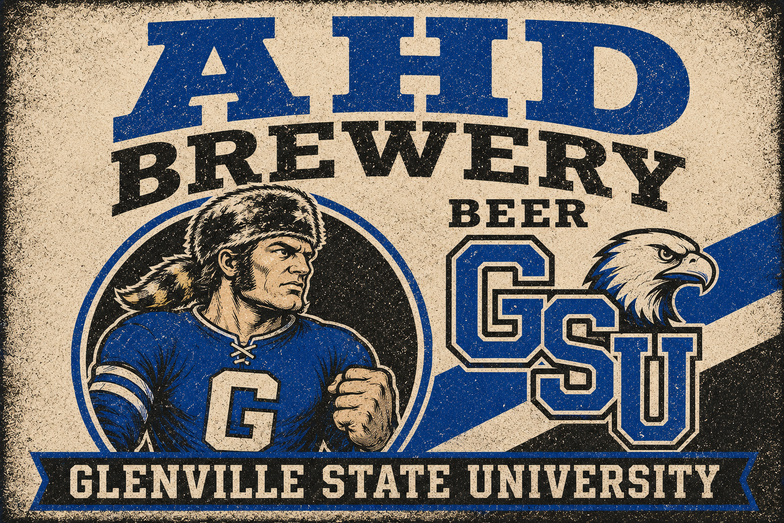 Glenville State University GSU Eagle Brewery-Style Wall Art