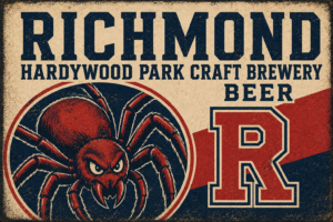 Richmond Hardywood Park Craft Brewery Spider Beer Sign
