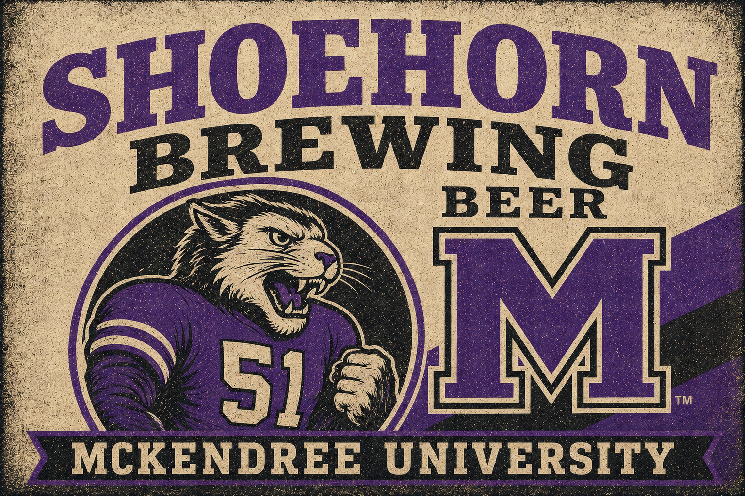 Shoehorn Brewing McKendree University Vintage-Style Wall Art