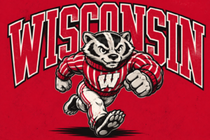 Wisconsin Badger Football-Inspired Wall Art Print