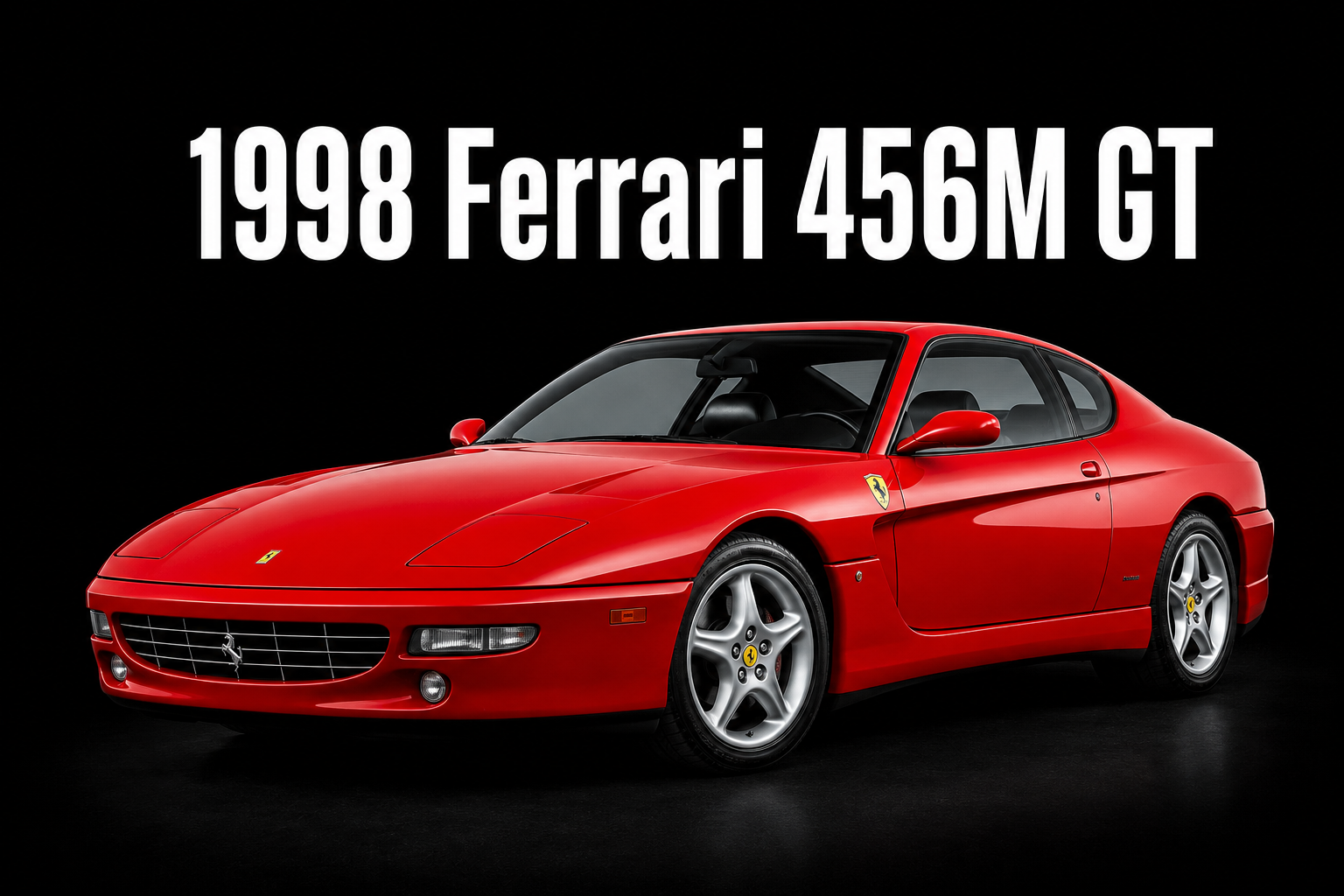 1998 Ferrari 456M GT Red Sports Car Wall Art