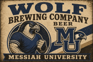 Messiah University Eagle Brewing Company Vintage-Style Wall Art