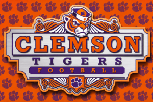 Clemson Tigers Football Tiger Paw Wall Art Design
