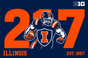 Illinois Football #27 BIG Graphic Wall Art
