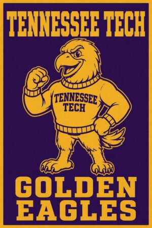 Tennessee Tech Golden Eagles Eagle Mascot Wall Art
