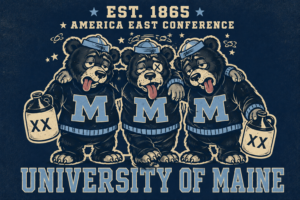 University of Maine Three Bears Vintage-Style Wall Art