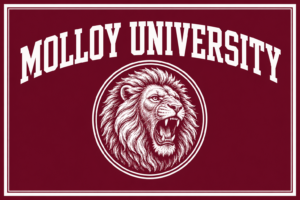 Molloy University Lion Maroon Wall Art