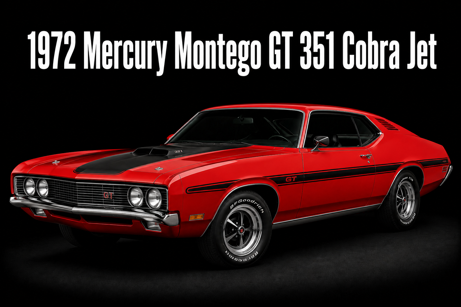 1972 Mercury Montego GT 351 Cobra Jet Car Wall Art