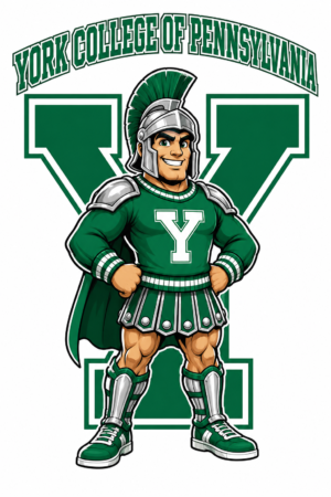 York College of Pennsylvania Green Warrior Wall Art