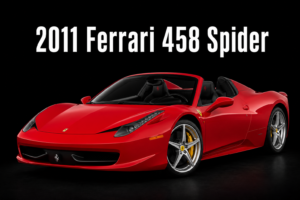 2011 Ferrari 458 Spider Red Sports Car Wall Art