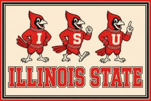 Illinois State Red Bird Trio Collegiate-Style Wall Art