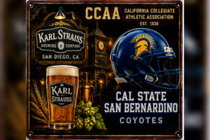CCAA Cal State San Bernardino Coyotes Beer-Themed Wall Sign