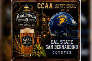 CCAA Cal State San Bernardino Coyotes Beer-Themed Wall Sign