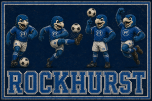 Rockhurst Soccer Mascot Vintage-Style Wall Art