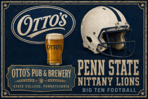 Otto's Pub & Brewery Penn State Football Vintage-Style Wall Sign