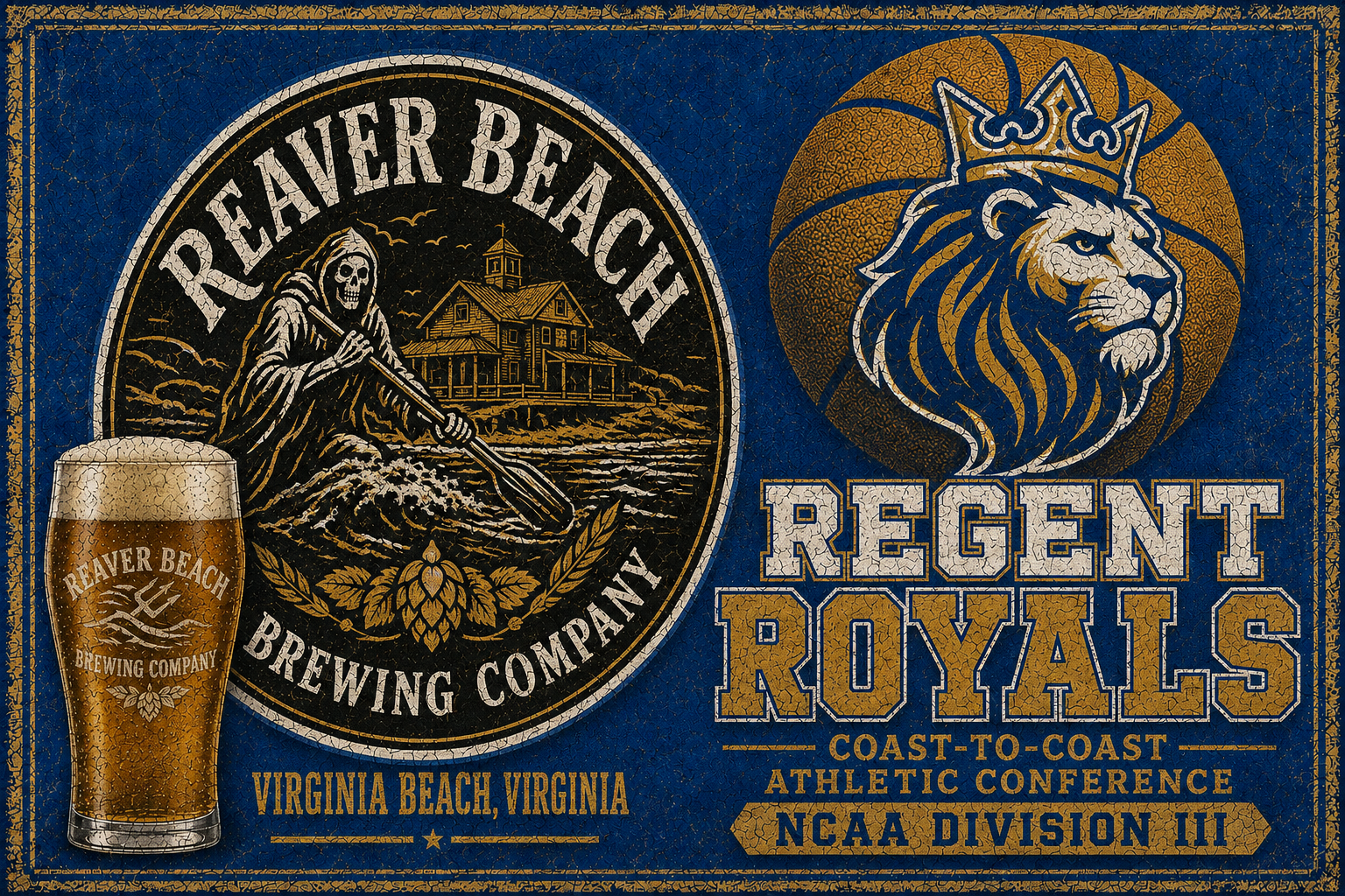 Raver Beach Brewing Company Regent Royals Wall Art