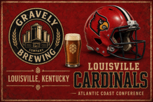 Louisville Cardinals Brewery Style Vintage Wall Art