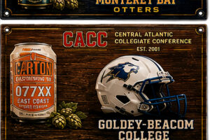 Goldey-Beacom College CAC Football Wall Sign
