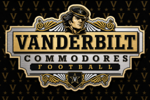 Vanderbilt Commodores Football Vintage-Style Wall Sign Design