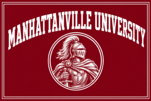 Manhattanville University Knight Burgundy Wall Art Design