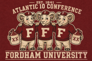 Fordham University Rams Atlantic 10 Vintage-Style Wall Art