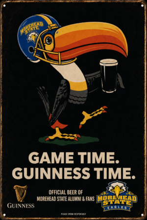 Morehead State Eagles Guinness Game Time Wall Sign