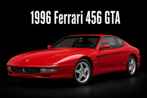 1996 Ferrari 456 GTA Red Sports Car Wall Art