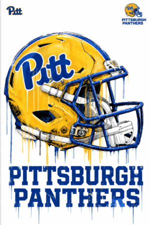Pittsburgh Panthers Yellow Helmet Graphic Wall Art