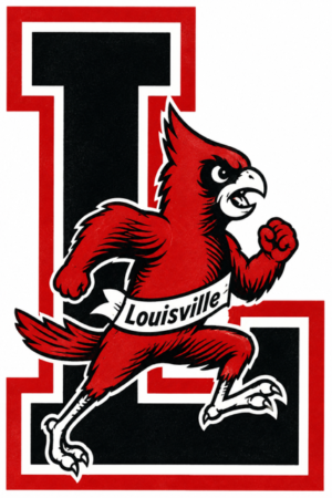 Louisville Red Cardinal Mascot Graphic