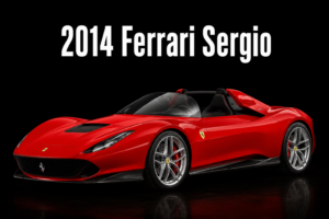 2014 Ferrari Sergio Red Sports Car Wall Art