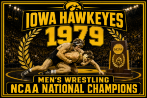 Iowa Hawkeyes 1979 Men's Wrestling Champions Wall Art