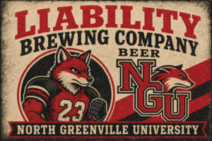 Liberty Brewing Company NGU Distressed Style Wall Art
