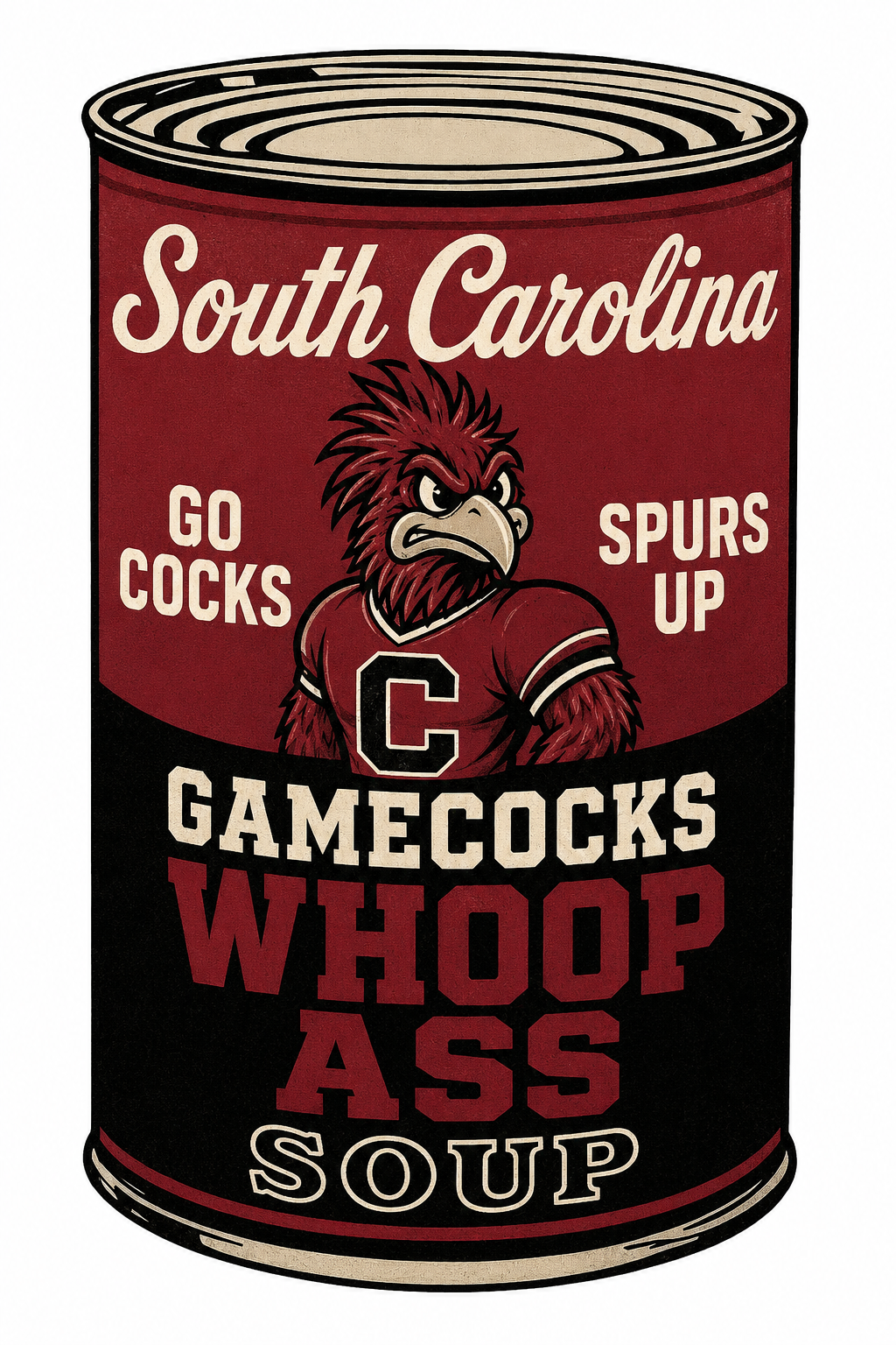South Carolina Gamecocks “Whoop Ass Soup” Vintage-Style Sign