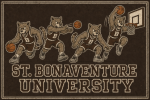 St. Bonaventure Basketball Bear Mascot Wall Art