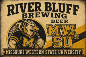 Missouri Western State University River Blues Vintage-Style Wall Art