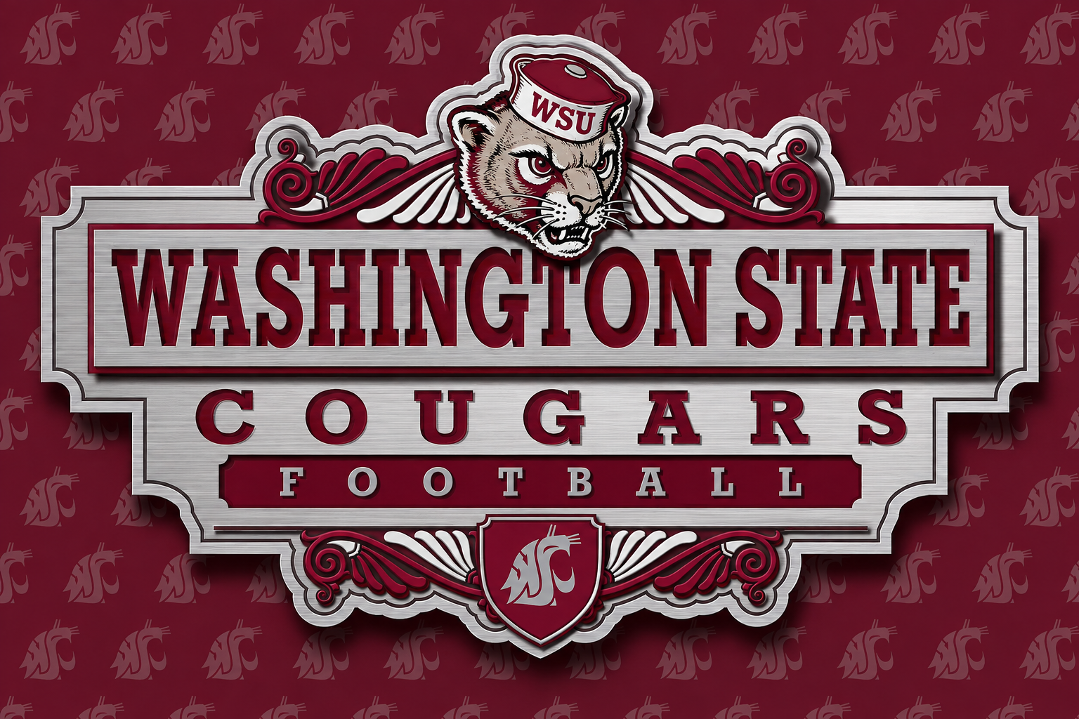 Washington State Cougars Football Cougar Wall Art