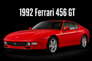 1992 Ferrari 456 GT Red Sports Car Wall Art