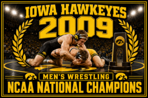 Iowa Hawkeyes 2009 Men's Wrestling Wall Art