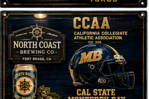 CCAA California Collegiate Athletic Association Vintage-Style Wall Art