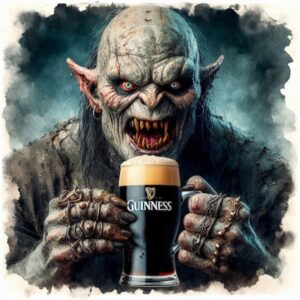 Fantasy Goblin with Stout Pint Wall Art