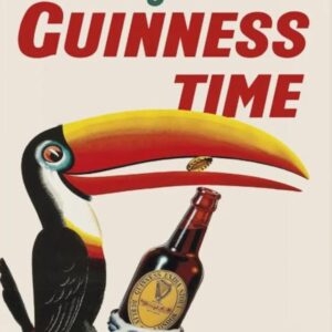 Guinness Time Toucan and Bottle Vintage-Style Wall Art