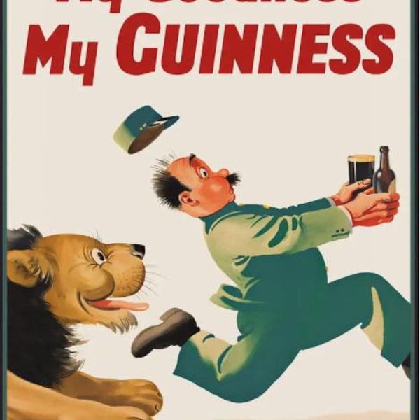 My Guinness Vintage-Style Advertisement Illustration Print