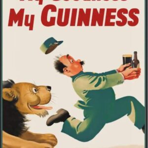 Vintage-Style My Guinness Man and Dog Print