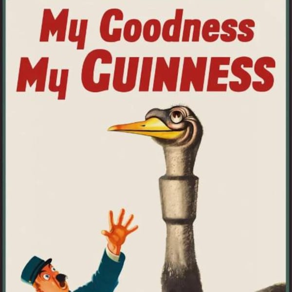 My Goodness My Guinness Bird Cartoon Wall Art