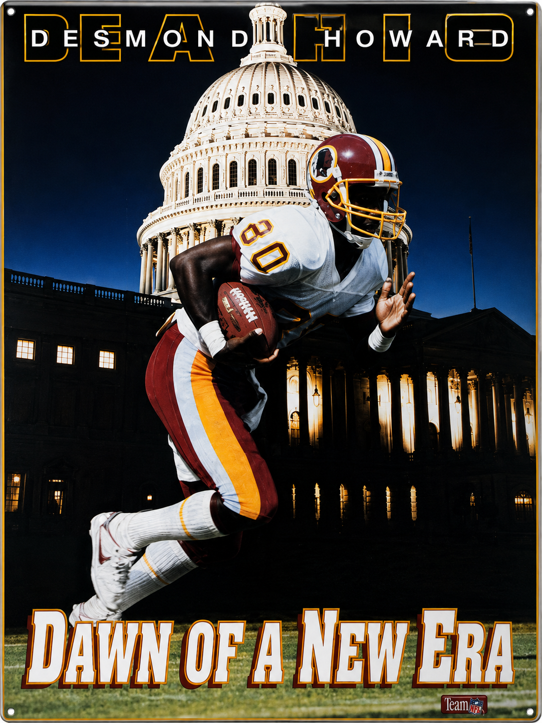 Desmond Howard Dawn of a New Era Football Wall Sign